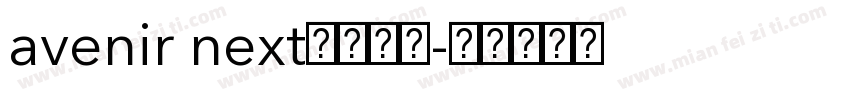 avenir next字体下载字体转换